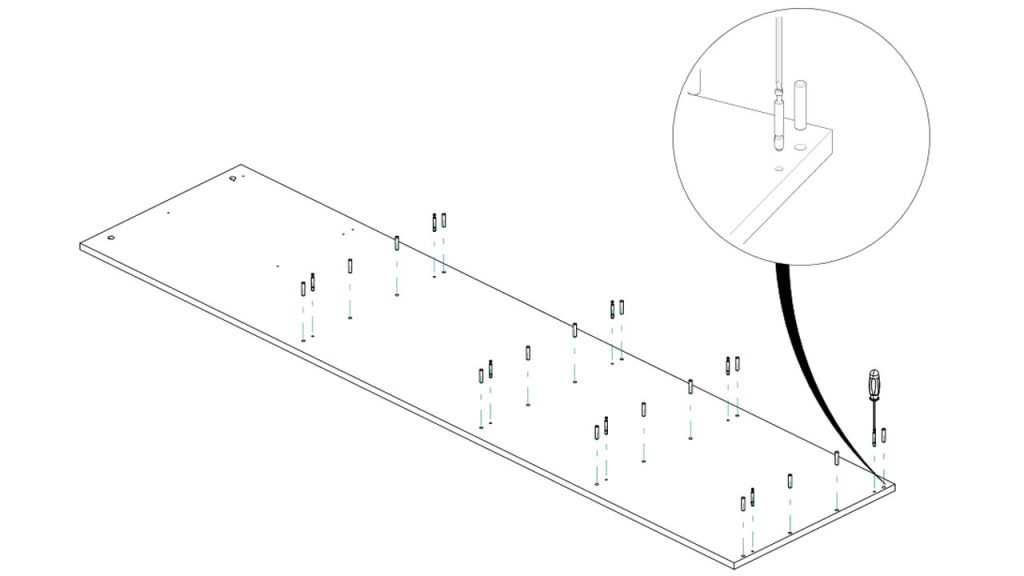 SOLIDWORKS Composer - przykład instrukcji montażu mebla